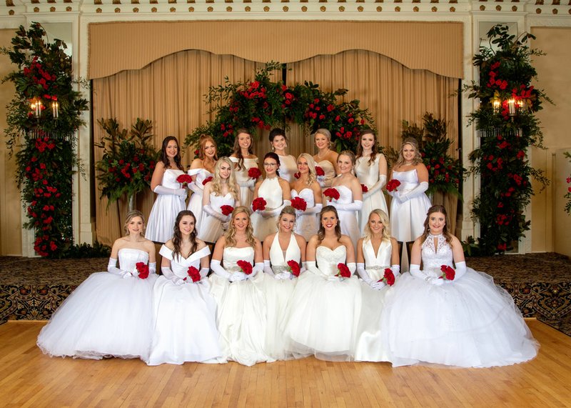 The Hot Springs Debutante Coterie presented 18 young ladies to society at the 74th Annual Red Rose Charity Ball in the Arlington Hotel's Crystal Ballroom on Saturday, Dec. 21.