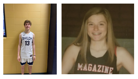 Seth Rosenfeld (left) of Shiloh Christian and Kylie Robinson (right) of Magazine are the Northwest Arkansas Democrat-Gazette Players of the Week