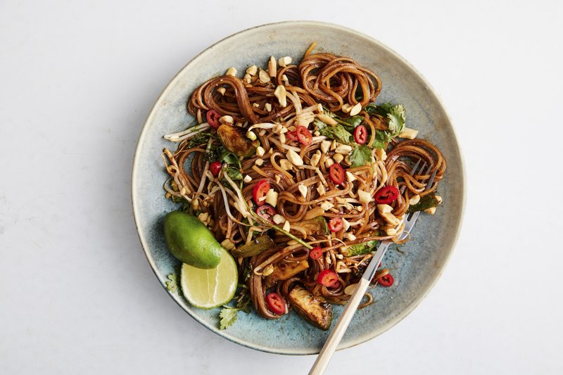 Savory Thai Noodles With Seared Brussels Sprouts
(The New York Times/Ryan Liebe)