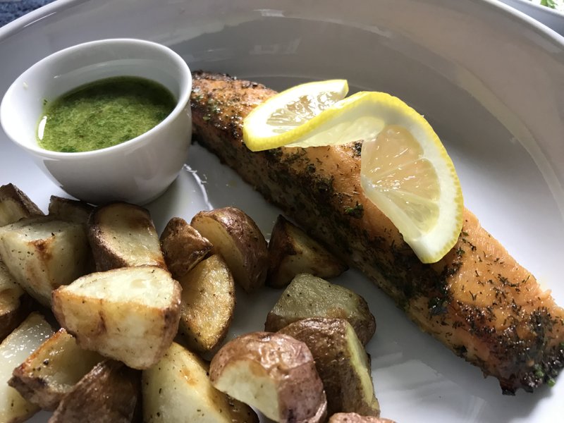 Salmon With Chimichurri and Roasted Potatoes

(Arkansas Democrat-Gazette/Kelly Brant)