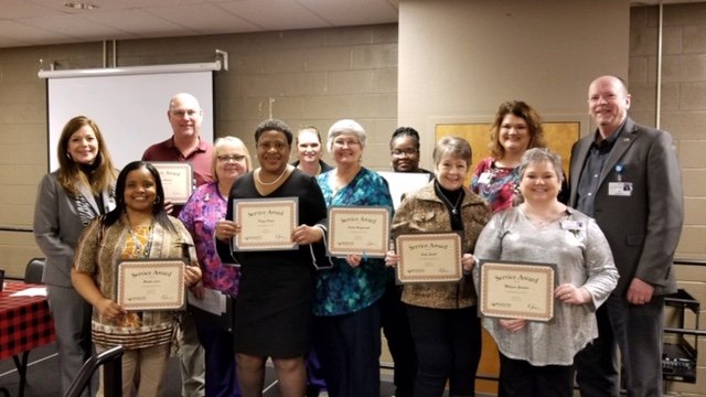 Hospital employees honored for years of service | Magnolia Banner News