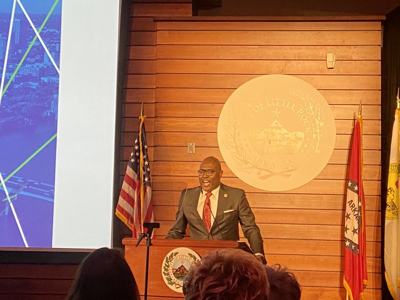 Little Rock Mayor Frank Scott Jr. gives his State of the City address.