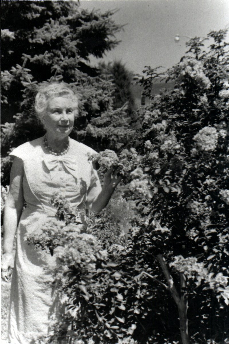 Vera Key was photographed in her garden at 108 S. Third St. in the 1960s. (Courtesy Photo/Sherrie Eoff)