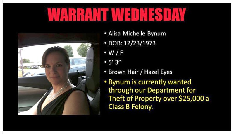 A screenshot of the Hot Springs Police Department's "Warrant Wednesday" post on Facebook. - Submitted photo