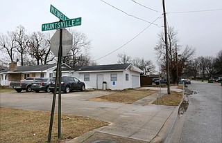 Springdale police are investigating a fatal shooting in the area of Newell Drive and Huntsville Avenue in Springdale. Go to nwaonline.com/200131Daily/ and nwadg.com/photos for today's photo gallery. (NWA Democrat-Gazette/David Gottschalk)