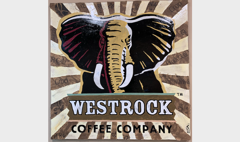 Westrock Coffee's logo is shown in this photo taken at the company's headquarters.