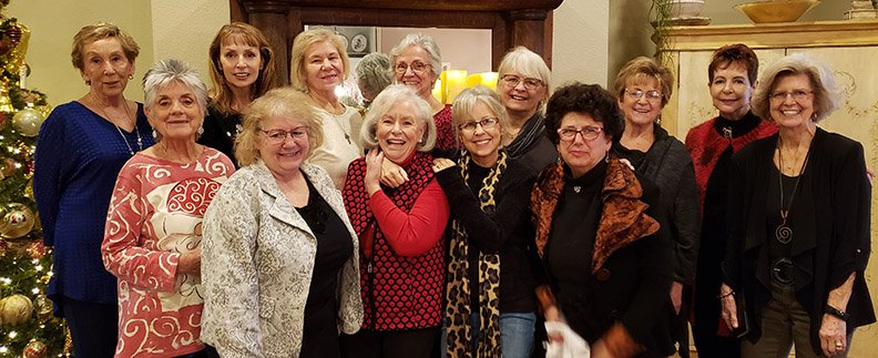 Whitfield Garden Club held its annual Christmas Party on Dec. 10 at the home of Stephanie Treadway. Front, from left, are Treadway, Diane Noble, Judy Adair, Cynthia McKuen, Adrianne Kahn and Jo Ann O'Neal, and back, from left, are Judy Fields, Karen Wolstenholme, Georgia Small, Rosemary Hadlock, Jenny LaForte, Patsy Smith and Janis Carrigan. - Submitted photo