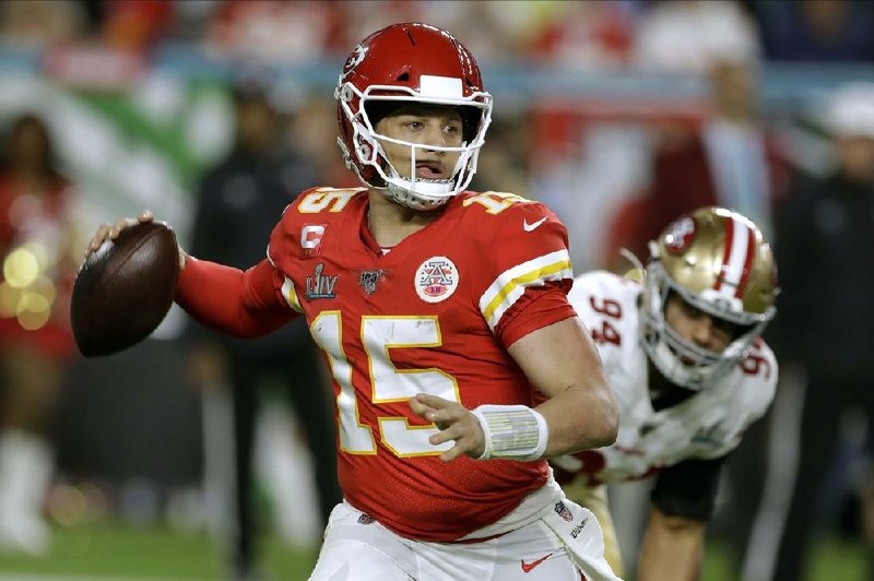 Kansas city quarterback Patrick Mahomes, who threw for two scores and ran for another while leading the Chiefs to a 31-20 victory over San Francisco on Sunday, is the youngest player to win MVP of the league and the Super bowl.