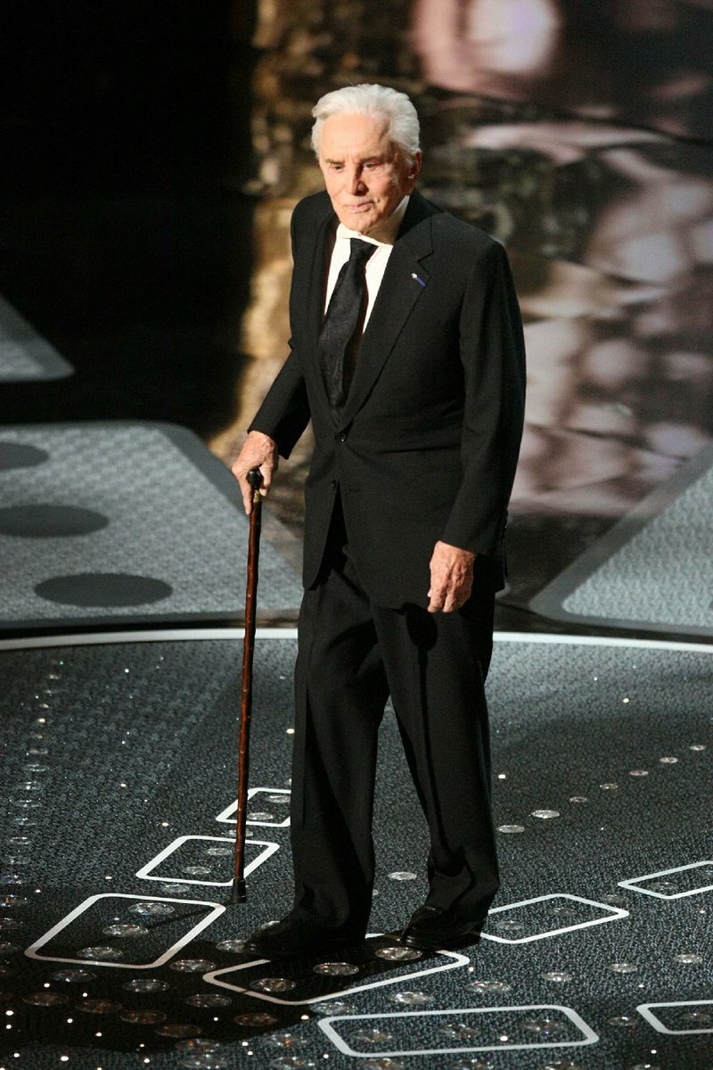 Kirk Douglas arrives onstage in February 2011 to present the Oscar for best actress in a supporting role during the 83rd Academy Awards ceremony in Los Angeles.
(The New York Times/Monica Almeida)