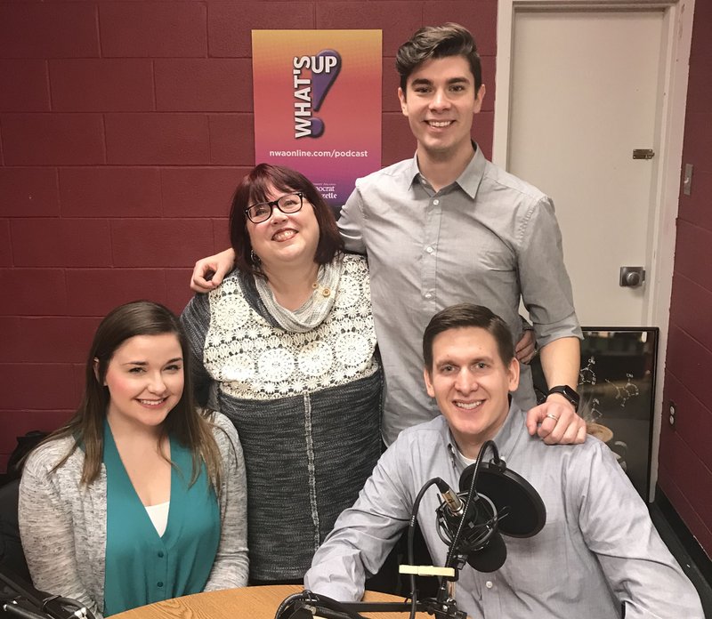 Michael Myers, Aaron Young and Coralee Young from the cast of the Arkansas Public Theatre production of “Newsies” stopped by to chat with Features Editor Becca Martin-Brown. 
