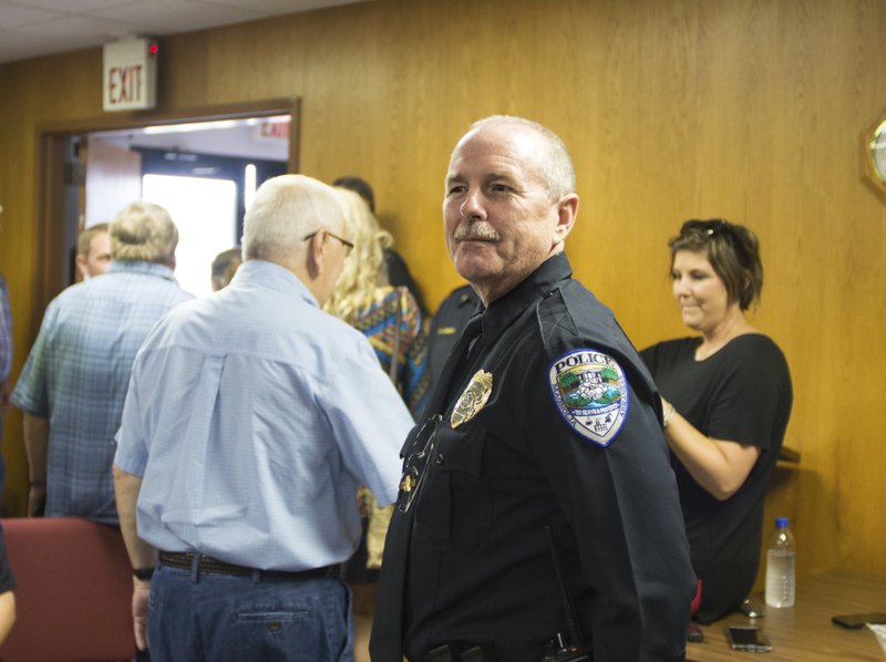 An Oct. 2, 2018, Banner-News file photo shows Magnolia Police Chief Todd Dew after his swearing-in ceremony at the Magnolia City Council chambers.  