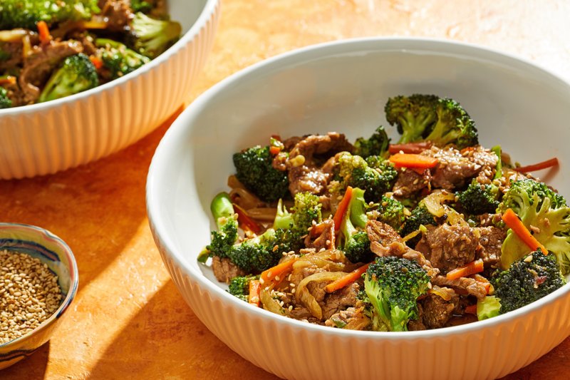 Beef and Broccoli Stir-Fry (For The Washington Post/Tom McCorkle)