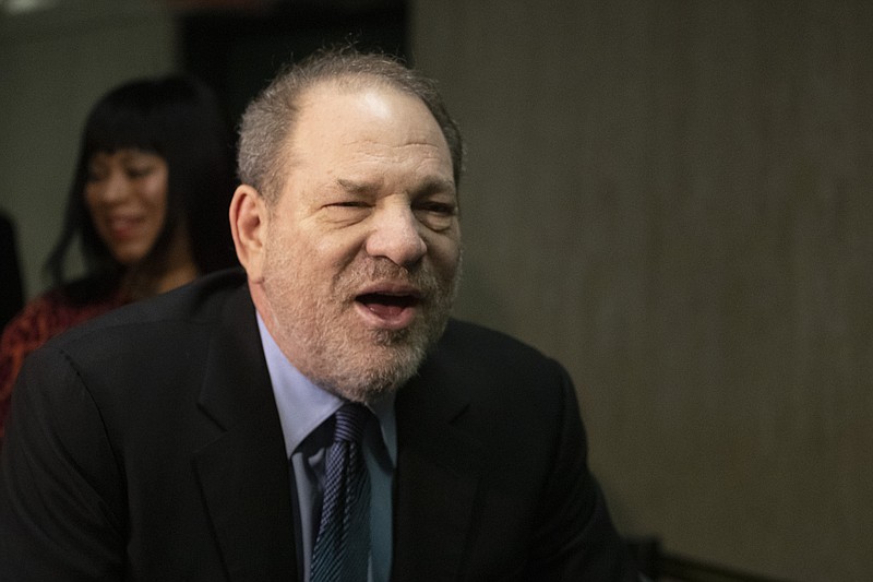 Harvey Weinstein arrives for his rape trial, Tuesday, Feb. 11, 2020 in New York. (AP Photo/Mark Lennihan)