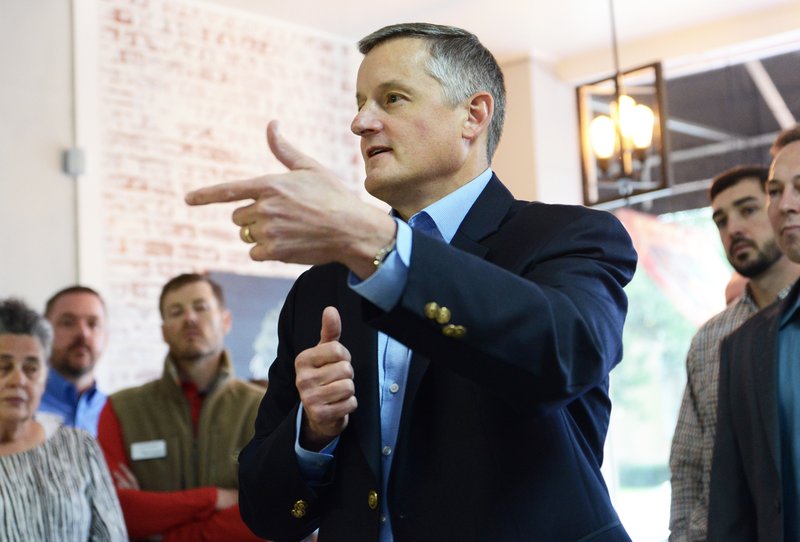 An Oct. 25, 2019, Banner-News file photo shows U.S. Rep. Bruce Westerman (R-Ark.) speaking during a Coffee With Your Congressman event in Magnolia. 