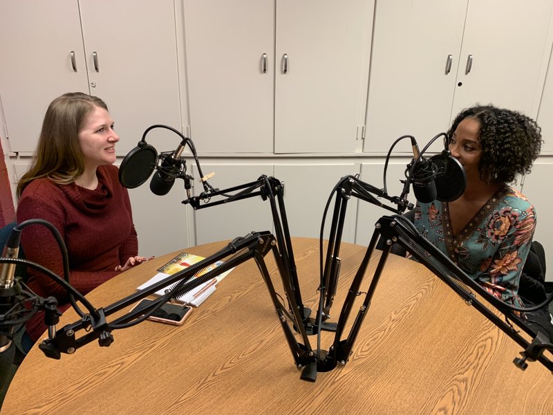 Jocelyn Murphy (left) is joined by actor Tamyra Gray to talk about "Once on This Island," which is showing this week at the Walton Arts Center in Fayetteville, in the latest episode of the What's Up! podcast.