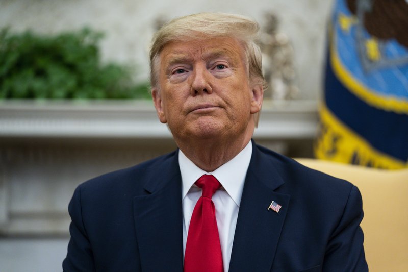 President Donald Trump listens to a question during a meeting with Ecuadorian President Lenin Moreno in the Oval Office of the White House, Wednesday, Feb. 12, 2020, in Washington. (AP Photo/Evan Vucci) story.lead_photo.caption