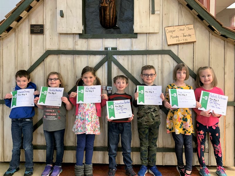 Cooper Elementary School's Big 3 Awards The Weekly Vista