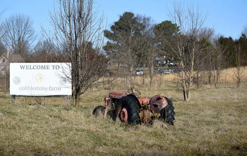 A section of property south of Cobblestone Farms on the northeast corner of 54th Avenue and Wedington Drive is visible Friday in Fayetteville. The City Council on Tuesday considered a request for affordable housing at the property. (File Photo/NWA Democrat-Gazette/David Gottschalk)