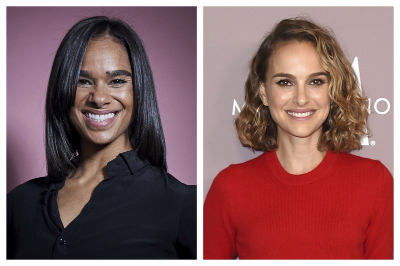 This combination of 2019 photos shows ballet dancer Misty Copeland (left) in New York and actress Natalie Portman in Beverly Hills, Calif. 
(AP photos)