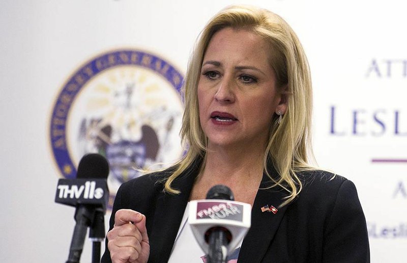 In this file photo Arkansas Attorney General Leslie Rutledge is shown during a news conference. (Arkansas Democrat-Gazette/Stephen Swofford)