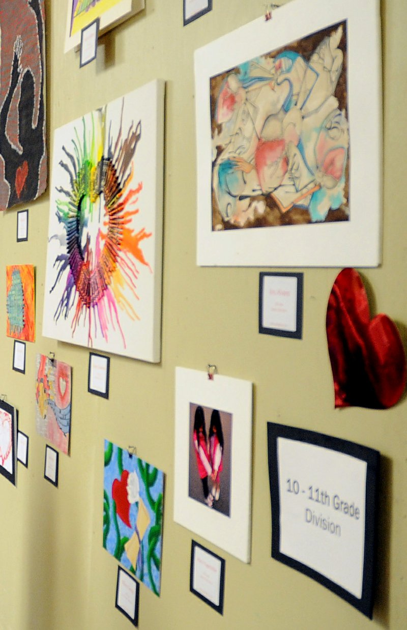 A previous Have a HeART for Art display. - File photo by The Sentinel-Record