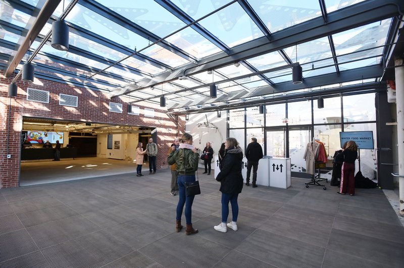 The lobby of Momentary a new contemporary art space for visual , performing, and culinary arts is seem during a early preview by members Friday, Feb 21, 2020, in Bentonville Arkansas. The Momentary is owned by Crystal Bridges and that will be open opened to the public. 

