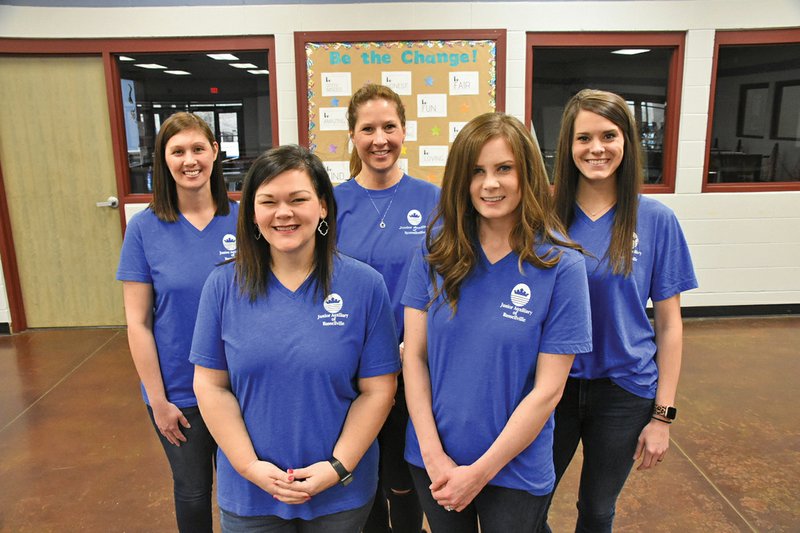 Members of the Junior Auxiliary of Russellville include, from left, Amanda Smith, Monica Harris, Rebecca Sanders, Julie Paladino and Suzanne Glover. The Junior Auxiliary will host a charity-ball fundraiser Saturday at the Boys & Girls Club.