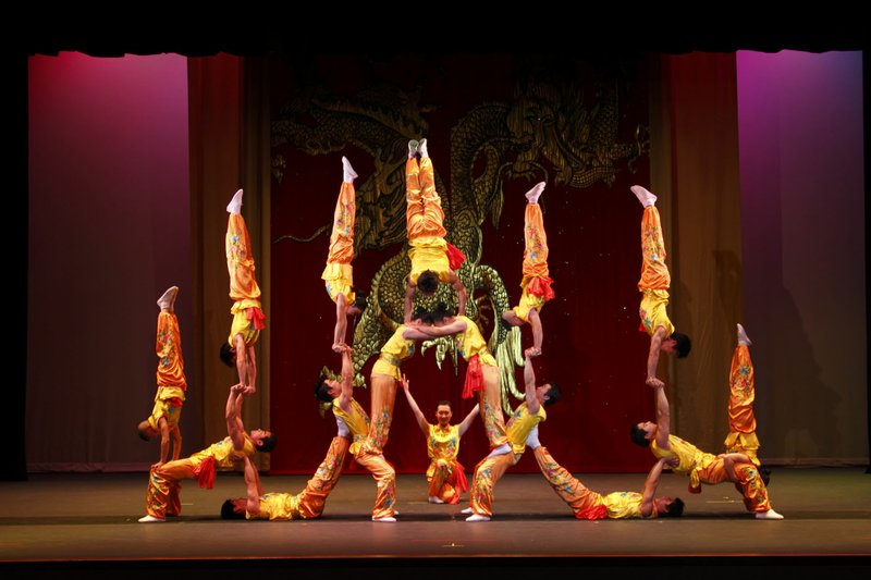 When The Peking Acrobats visit the Walton Arts Center in Fayetteville for a Feb. 25 evening performance, they will also give two performances that morning to area school children. Nearly 1,200 children will fill the seats of Baum Walker Hall twice within two hours as the venue and volunteers demonstrate their capacity for special events. Vice President of Learning and Engagement,Laura Goodwin calls the whole operation a well-oiled machine. "Our volunteers play such a critical role in making sure that children are safe here and that we're able to get kids into the theater and out of the theater within a tight time frame. They go through special training; they devote a lot of time. We couldn't do it without them." (Courtesy Photo/Tom Meinhold Photography)