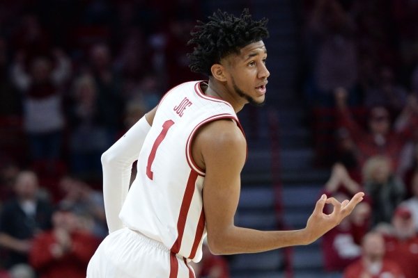 Arkansas Friday, Feb. 21, 2020, Missouri during the second half in Bud Walton Arena in Fayetteville. Visit nwaonline.com/uabball/ for a gallery from the game.