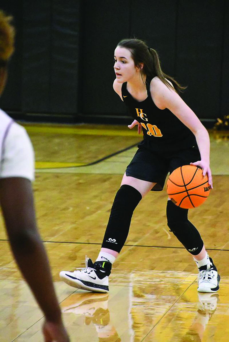 Not done yet
Harmony Grove’s Hayley Eads brings the ball down court during a semi final district tournament game against Fordyce. The Lady Hornets were able to advance to post season play with a win over Woodlawn in the first round. story.lead_photo.caption