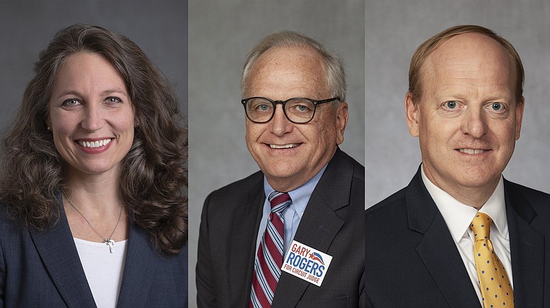 From left: Amy Dunn Johnson, Gary Rogers and Jay Shue