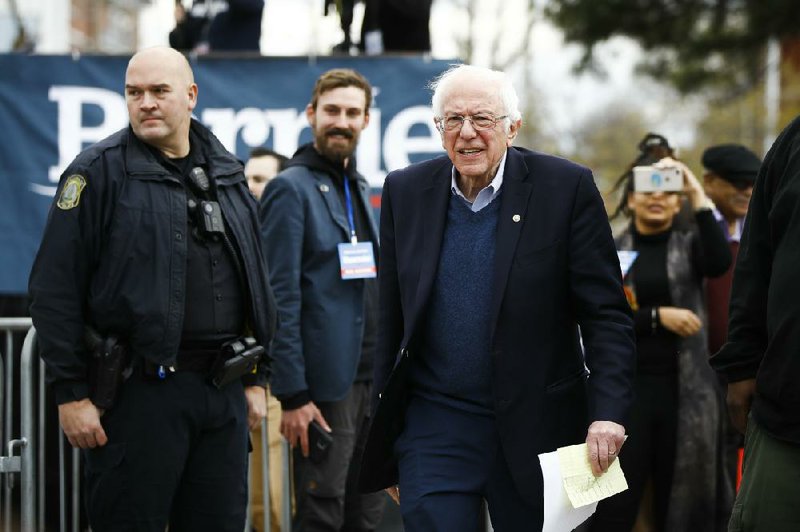 Democratic presidential candidate Sen. Bernie Sanders arrives for a campaign event Friday in Columbia, S.C.
(AP/Matt Rourke)