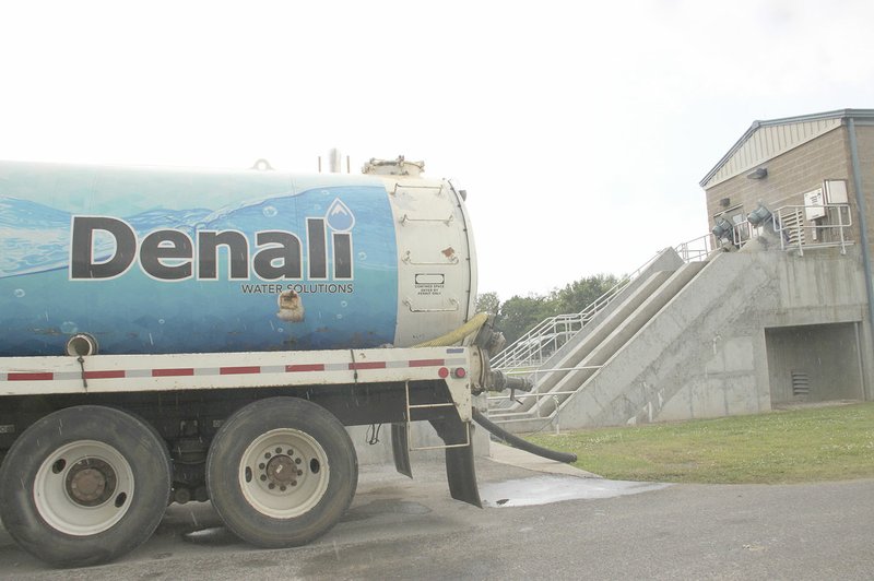 A Denali Water Solutions truck is shown in this May 2016 file photo.