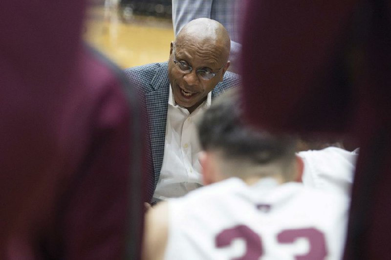 UALR head coach Darrell Walker during the game at the Jack Stephens Center in Little Rock on January 4, 2019. (Arkansas Democrat-Gazette/Jeff Gammons)