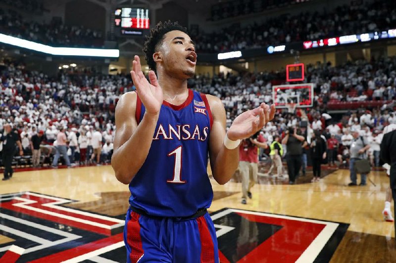 Kansas gaurd Devon Dotson said he and the Jayhawks know what’s at stake with postseason play beginning. “It’s win or go home from here on out,” Dotson said. “I know all of us are locked in in that locker room.” 
(AP/Brad Tollefson) 
