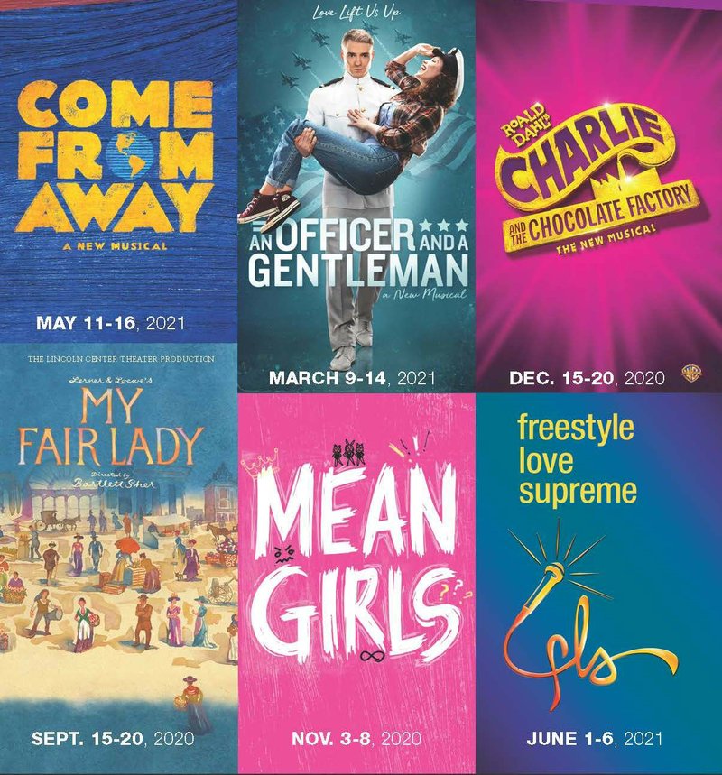 Tonight, the Walton Arts Center announced the six shows for its 2020/21 Broadway season.