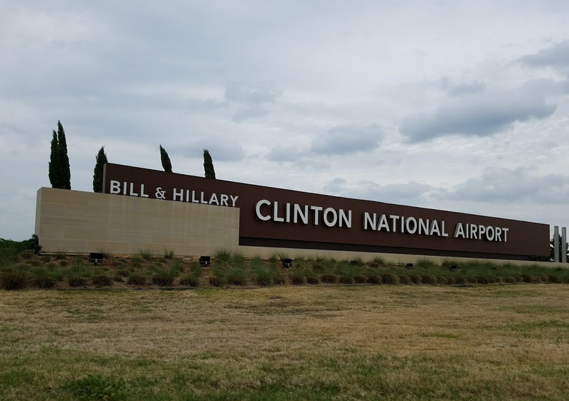 FILE — Bill and Hillary Clinton National Airport in Little Rock ( Katie Davis ) 