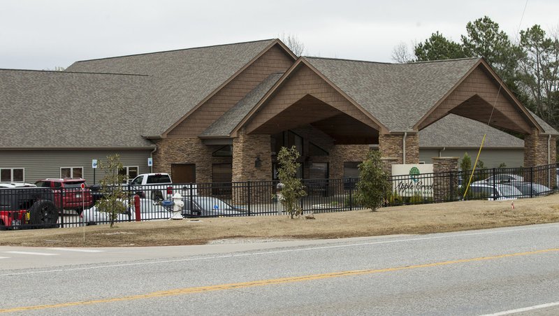 A view of Apple Creek Health & Rehab Friday, March 20, 2020, in Centerton. A patient at the facility tested positive for covid-19, according to a news release from the Arkansas Department of Health. 
(NWA Democrat-Gazette/Ben Goff)