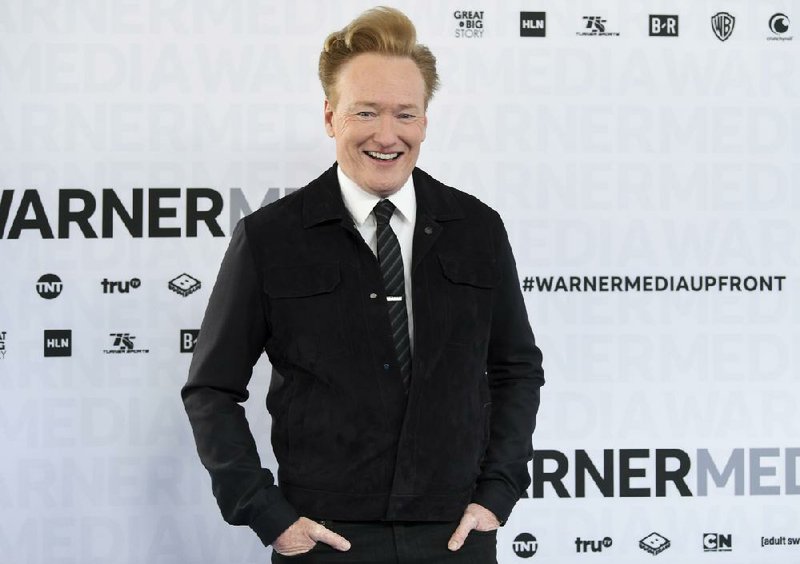 This May 15, 2019 file photo shows late night talk show host Conan O'Brien at the WarnerMedia Upfront in New York.
(Photo by Evan Agostini/Invision/AP, File)