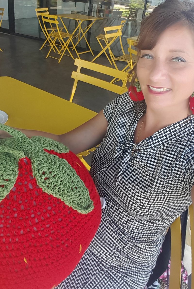 Gallina has created crocheted fruit, shoes, ballgowns, spiders, flowers, bees -- you name it, she's made it with yarn and crochet hooks. (Courtesy Photo)