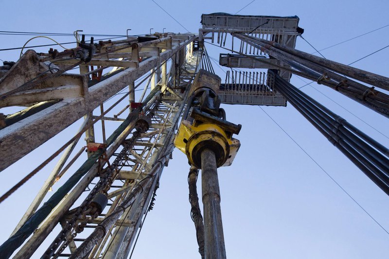 An oil derrick in an oilfield in Otrada, Russia, on March 5, 2016. MUST CREDIT: Bloomberg photo by Andrey Rudakov.