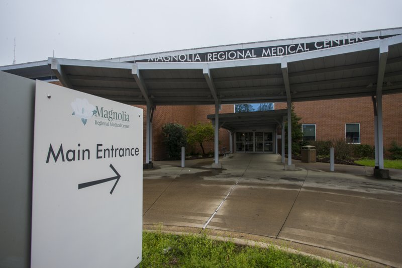 The main entrance to MRMC (pictured) is one of the only public access points to the local hospital. Visitors will be screened as they enter the doors. 