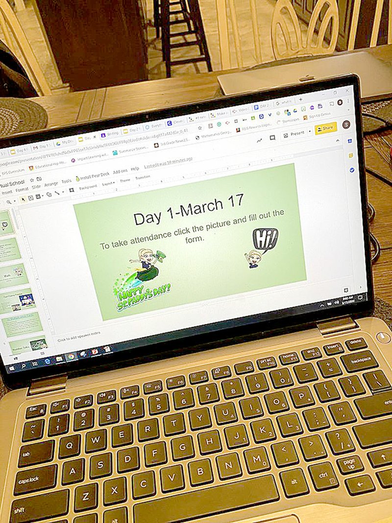 Photo submitted Teachers had only a few days to get familiar with Google Classroom before using it to work with students.