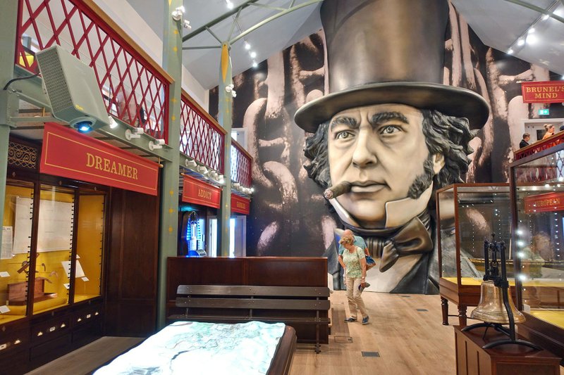 An exhibit at the SS Great Britain celebrates the engineering genius Isambard Kingdom Brunel, who designed the historic passenger ship.
(Rick Steves’ Europe)