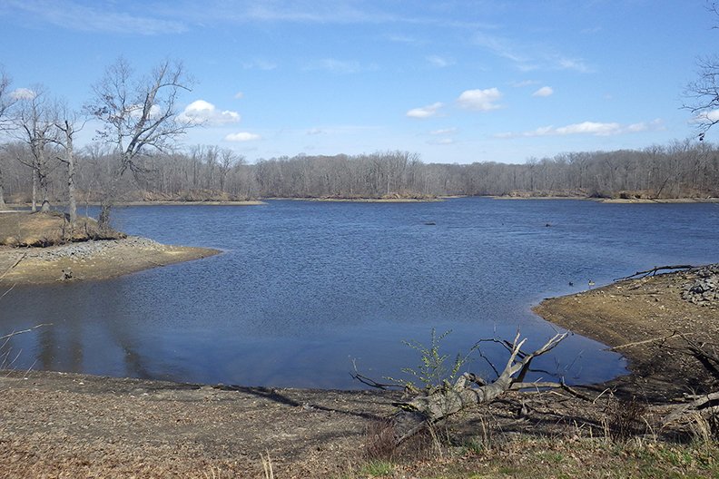 Two lakes are nestled within the perimeters of Mississippi River State Park, offering fishing, camping and wildlife watching opportunities. - Photo by Corbet Deary of The Sentinel-Record