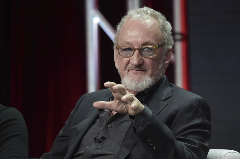 FILE - This July 28, 2018 file photo shows Robert Englund participating in the "Eli Roth's History of Horror " panel during the TCA Summer Press Tour in Beverly Hills, Calif. After playing Freddy Krueger on film eight times and on TV, Englund says he looks forward to seeing the "A Nightmare on Elm Street" franchise revived and someone else taking on the murderous role and upping the ante with technology and special effects. (Photo by Richard Shotwell/Invision/AP, File)