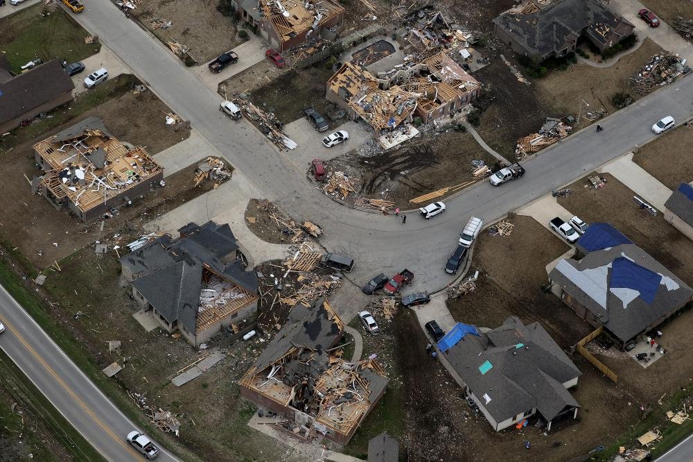 Aerial Photos of Jonesboro Tornado Damage