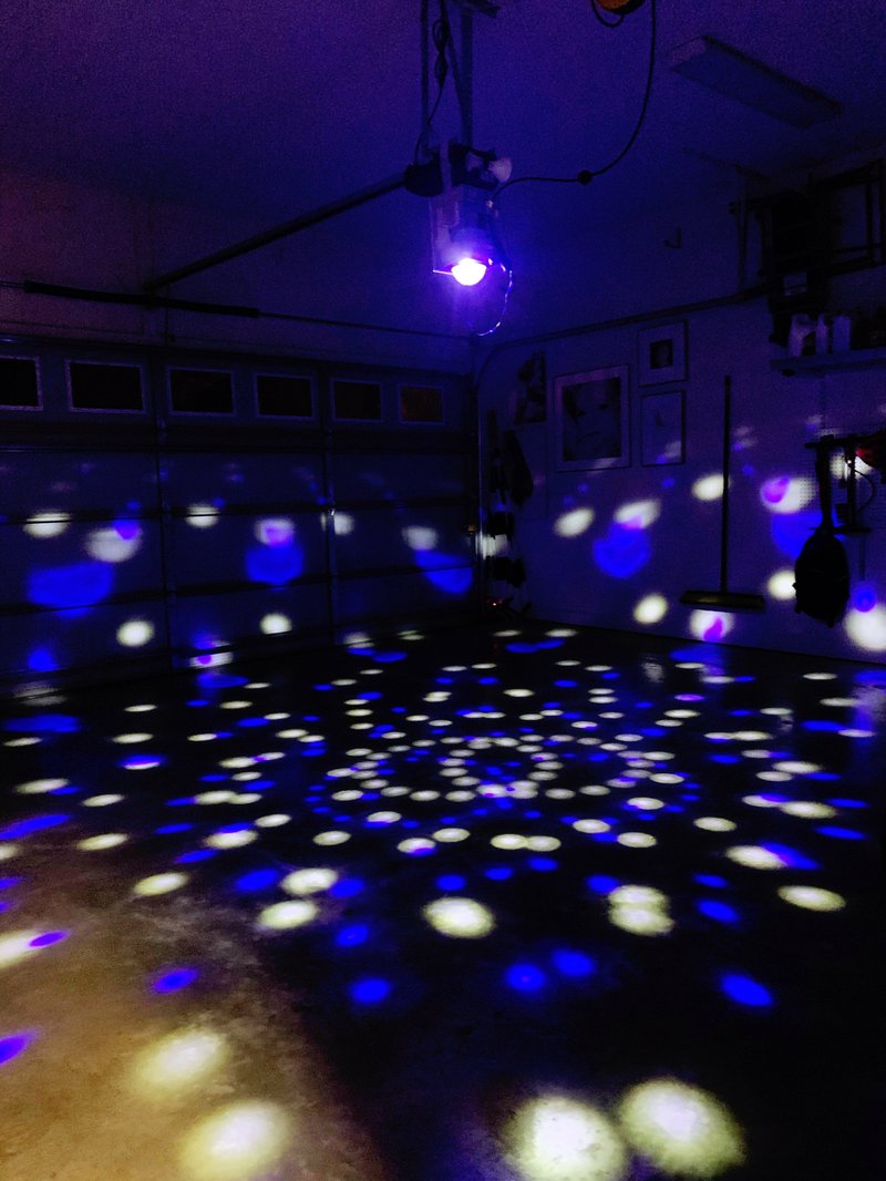 The interior of the garage turned into a roller rink by Ashley and Mac Murphy of Little Rock.

(Special to the Democrat-Gazette/Ashley Murphy)