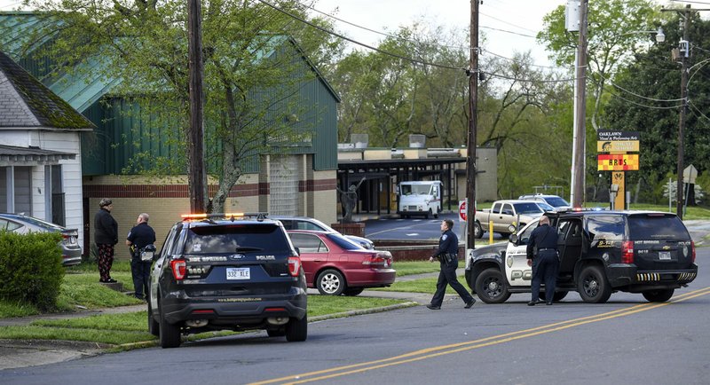 Hot Springs police had a brief standoff with a local man, identified as Antonio Lamar Loudermilk, 23, after he allegedly refused to get out of his vehicle following a traffic stop shortly before 11 a.m. Tuesday. - Photo by Grace Brown of The Sentinel-Record