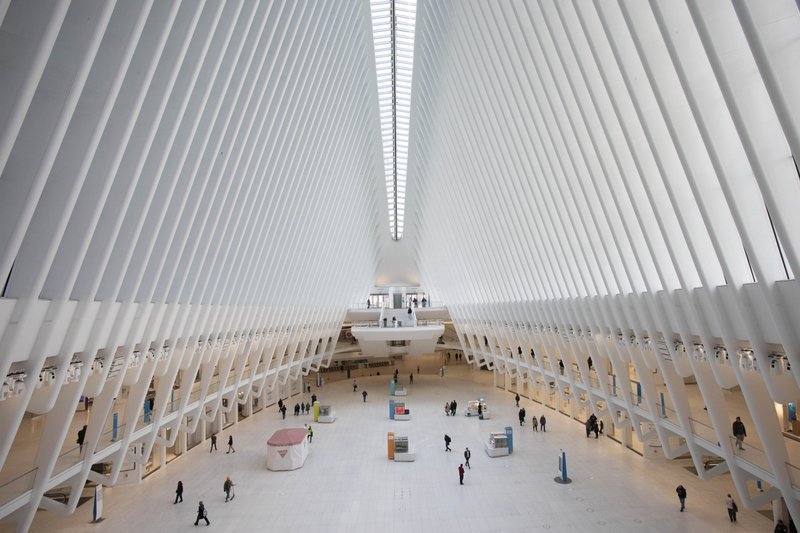 This March 16, 2020, file photo shows the Oculus at the World Trade Center's transportation hub in New York. Census Day, the April 1 reference day for the once-a-decade effort to count everyone in the U.S., arrived Wednesday with a nation almost paralyzed by the spread of the novel coronavirus, but census officials vowed the job would be completed by its year-end deadline. (AP Photo/Mark Lennihan, File)